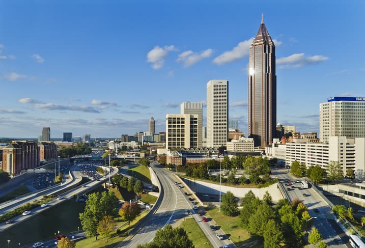 View of downtown Atlanta, Georgia, USA